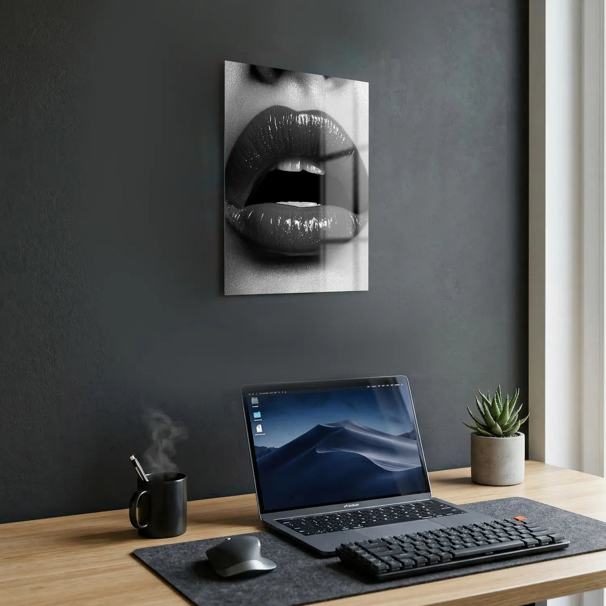Tableau Black Kiss | en Métal Format A3