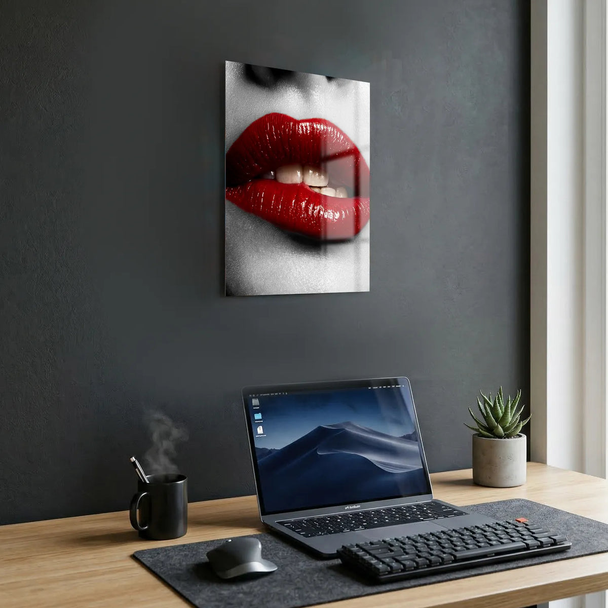 Tableau Addict Rouge | en Métal Format A3