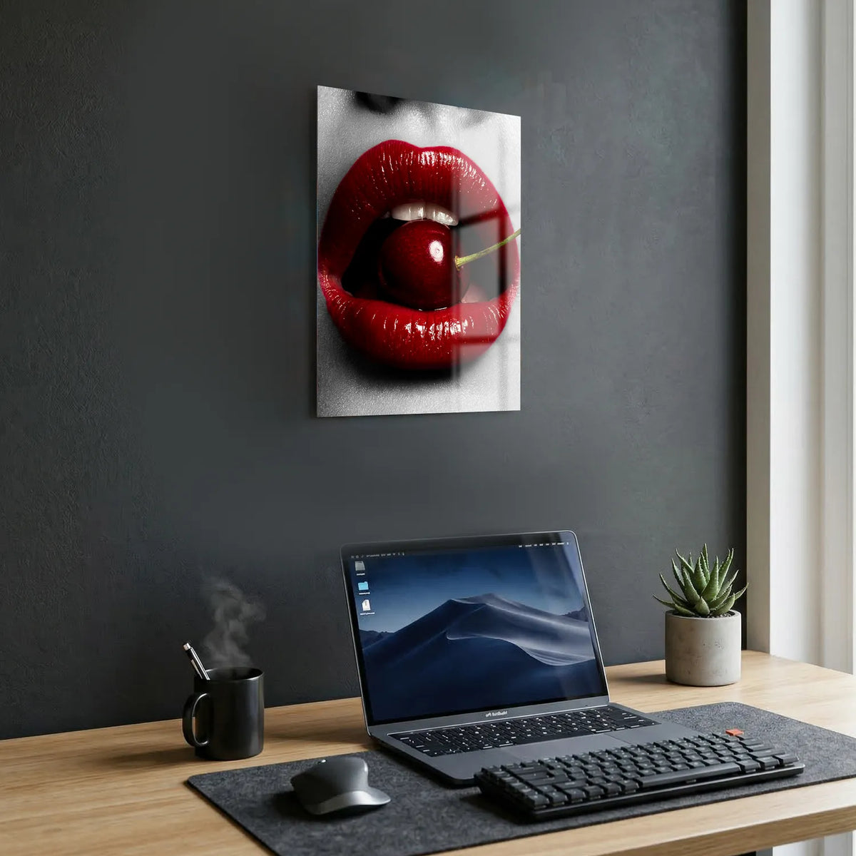 Tableau Red Cherry | en Métal Format A3