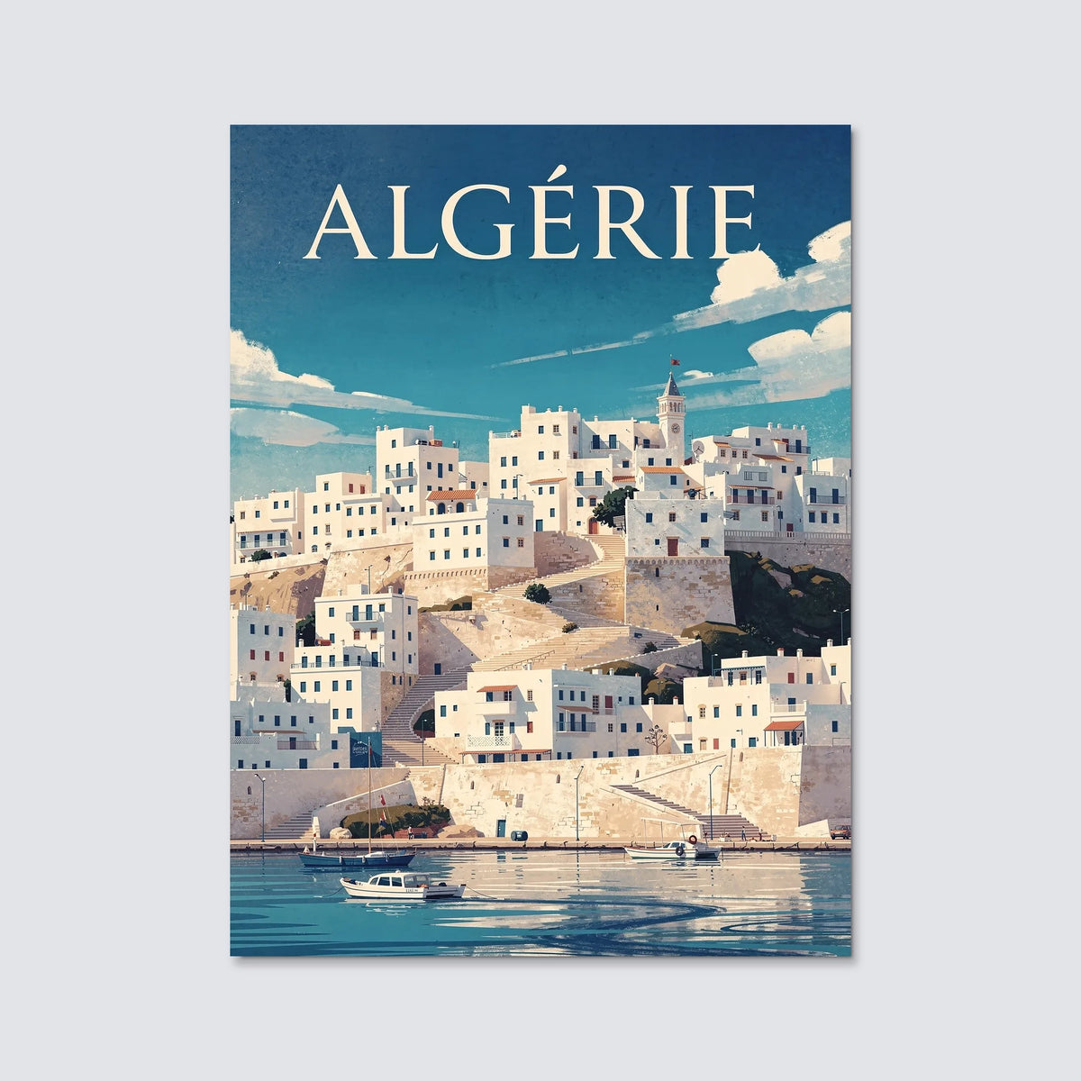 Tableau Algérie - Illustration | en Métal Format A3