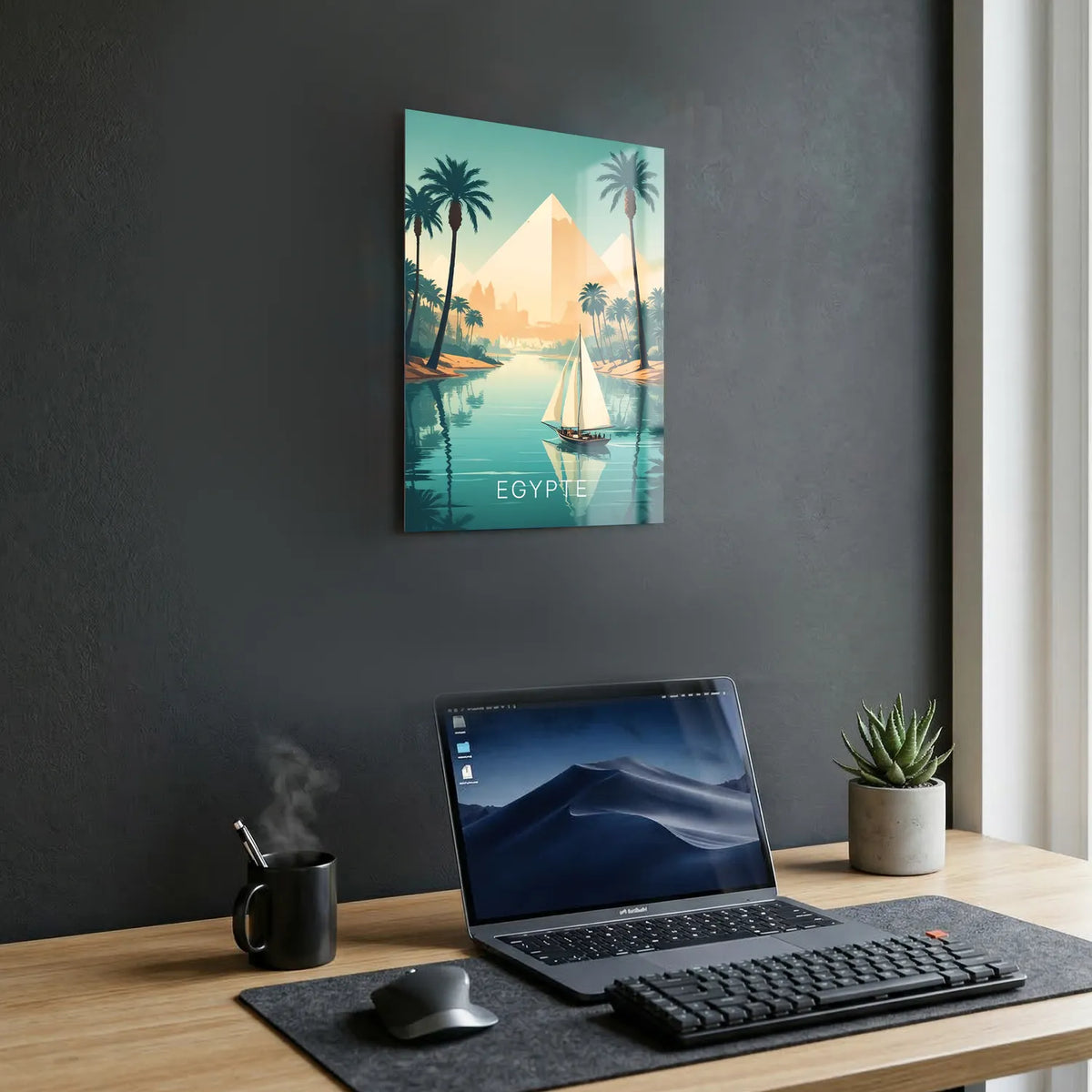 Tableau Voyage en Égypte - Illustration | en Métal Format A3