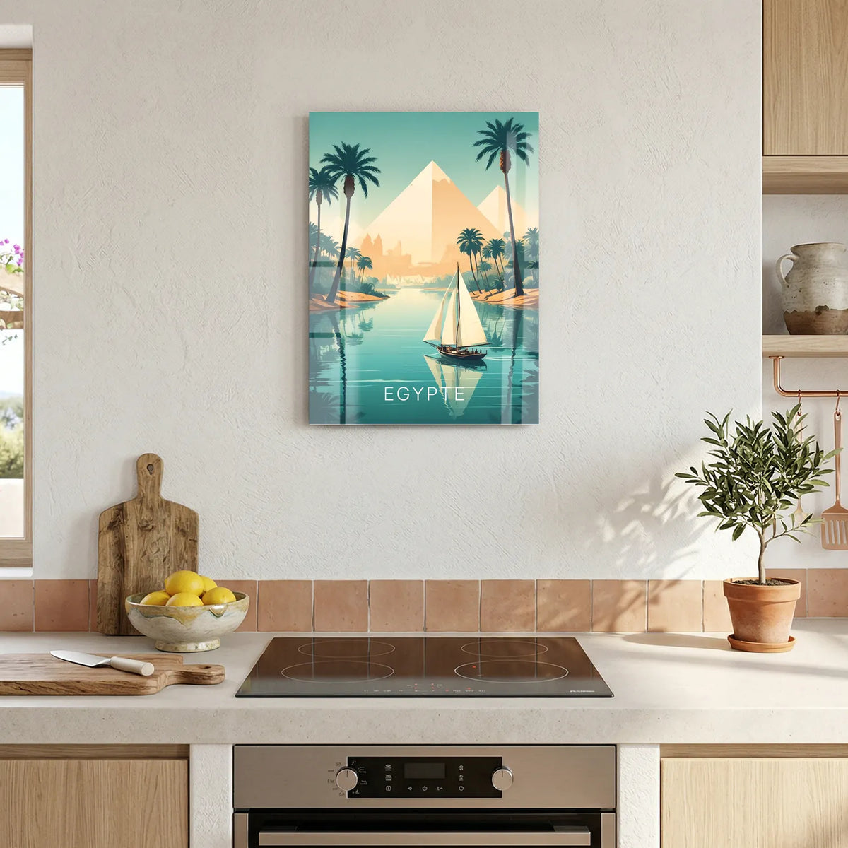 Tableau Voyage en Égypte - Illustration | en Métal Format A3