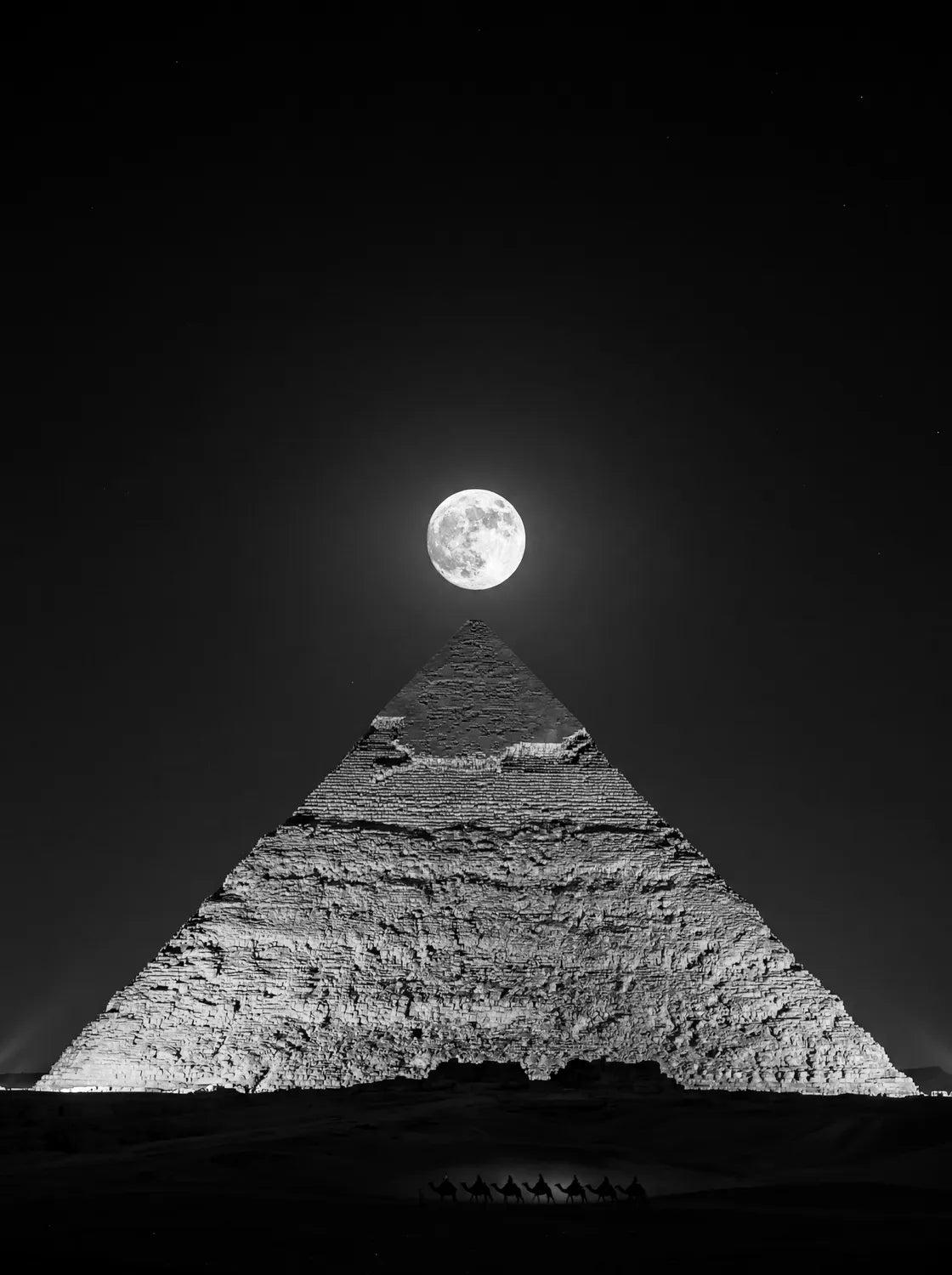 Tableau Pyramide de Khéops Égypte | en Métal Format A3