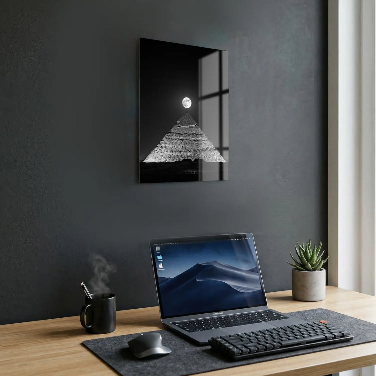 Tableau Pyramide de Khéops Égypte | en Métal Format A3
