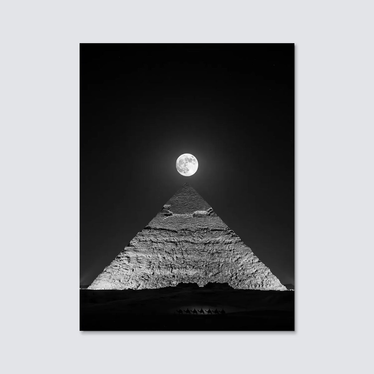 Tableau Pyramide de Khéops Égypte | en Métal Format A3
