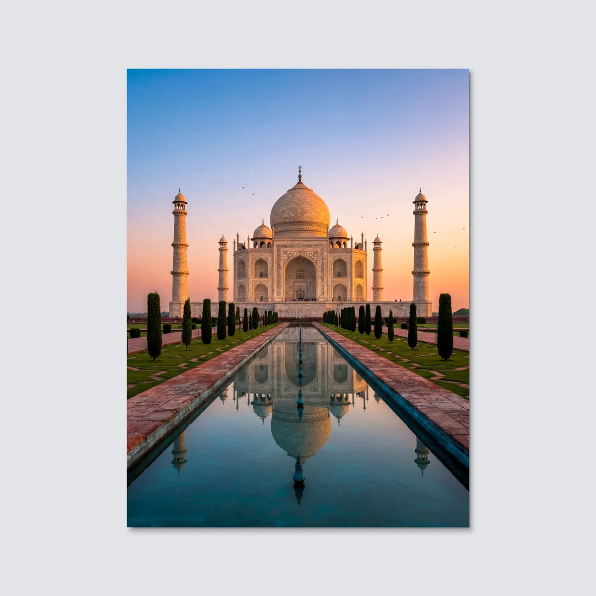 Tableau Taj Mahal | en Métal Format A3