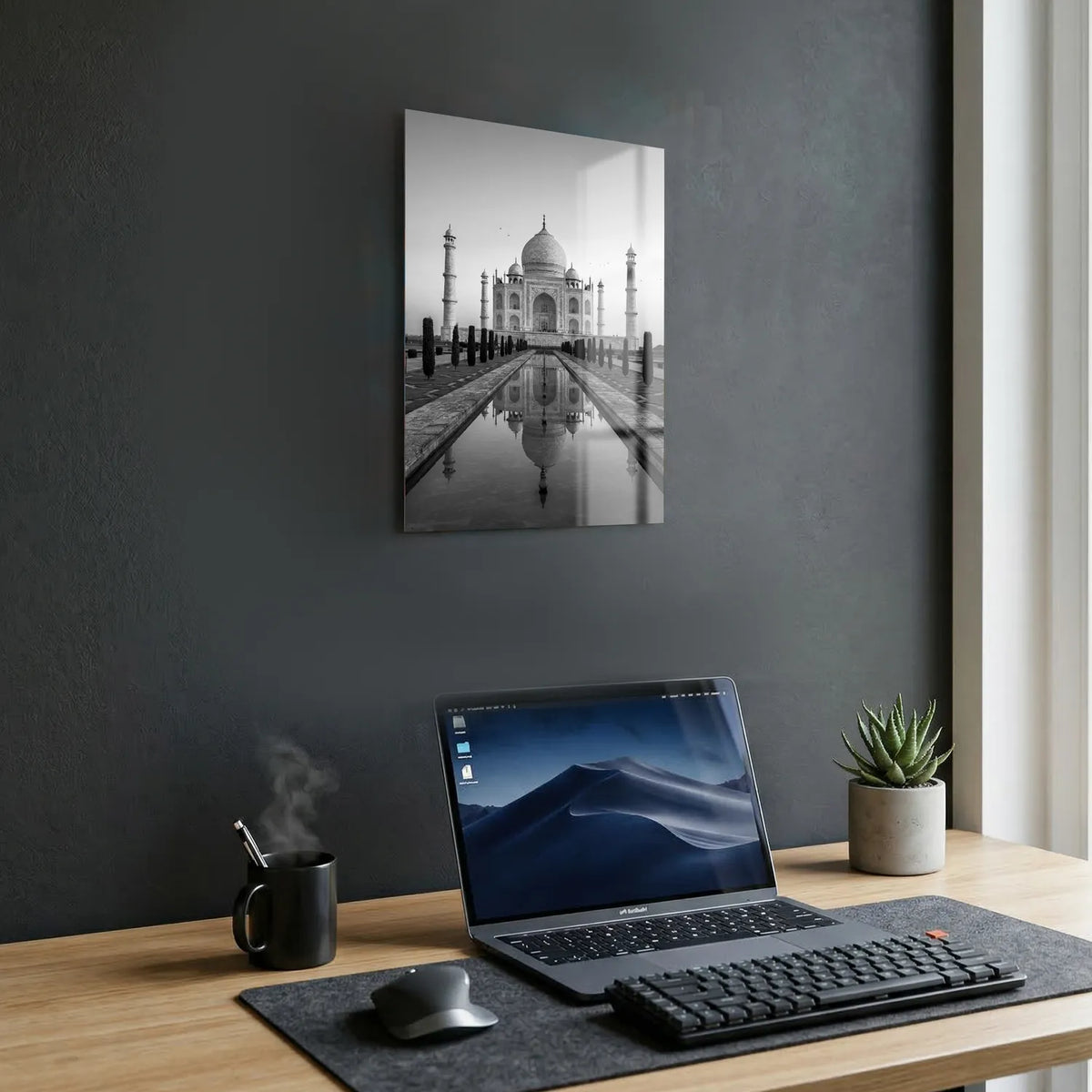 Tableau Le Taj Mahal | en Métal Format A3