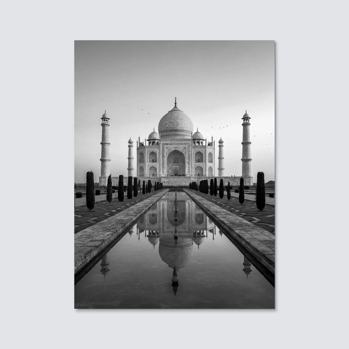 Tableau Le Taj Mahal | en Métal Format A3