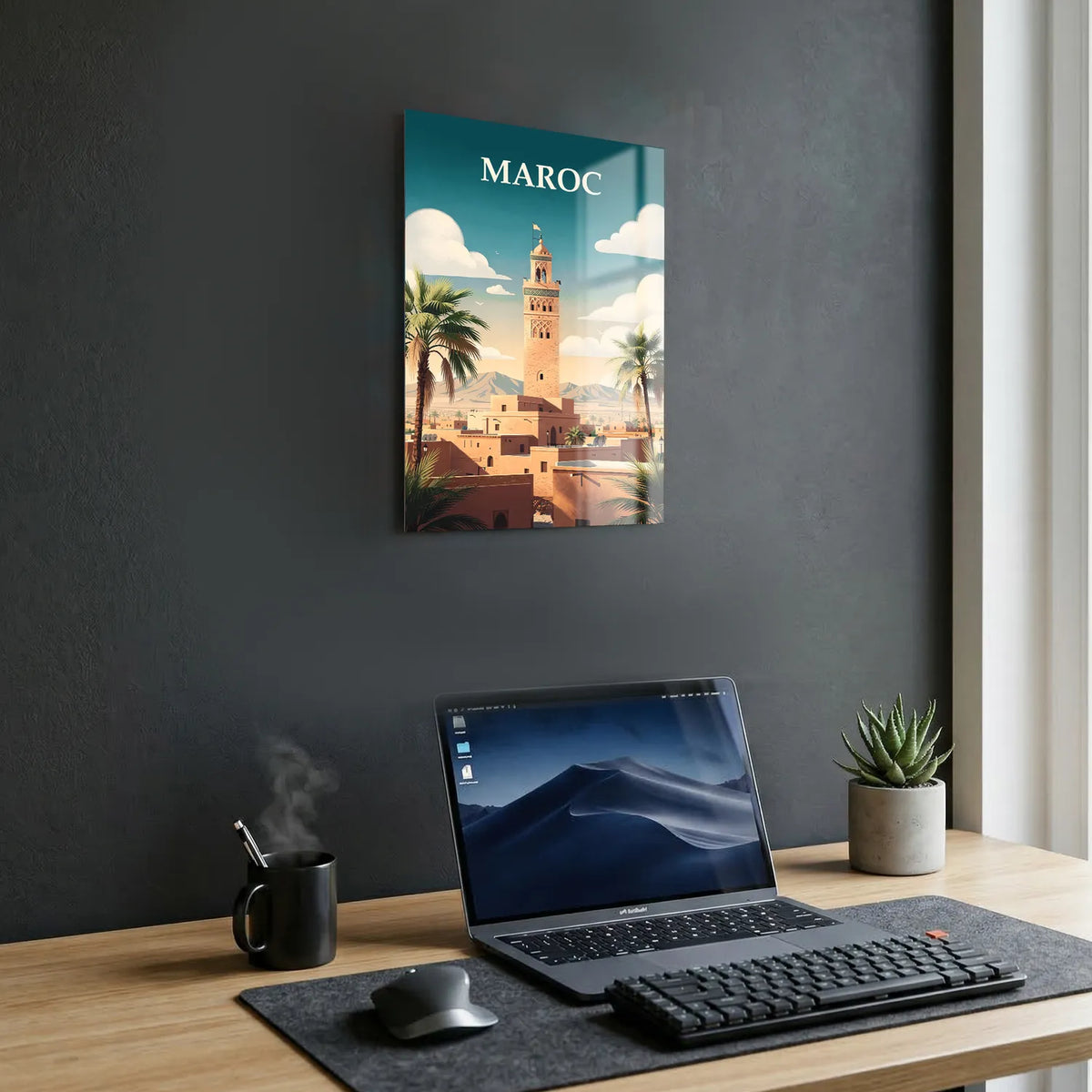 Tableau Maroc - Illustration | en Métal Format A3