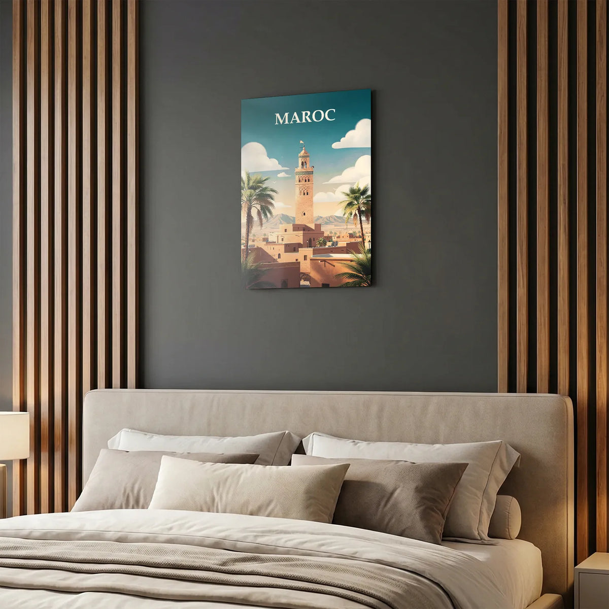 Tableau Maroc - Illustration | en Métal Format A3