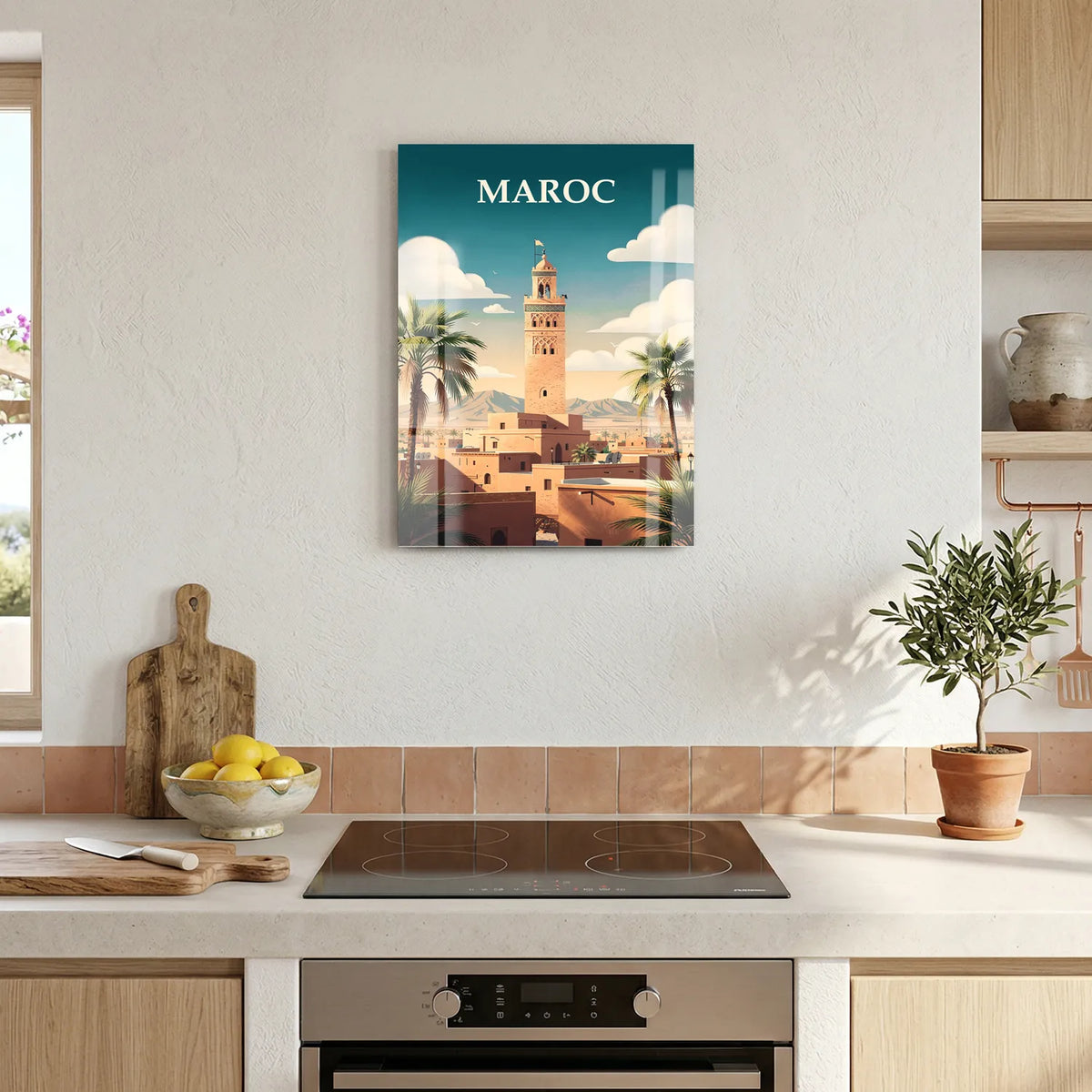 Tableau Maroc - Illustration | en Métal Format A3