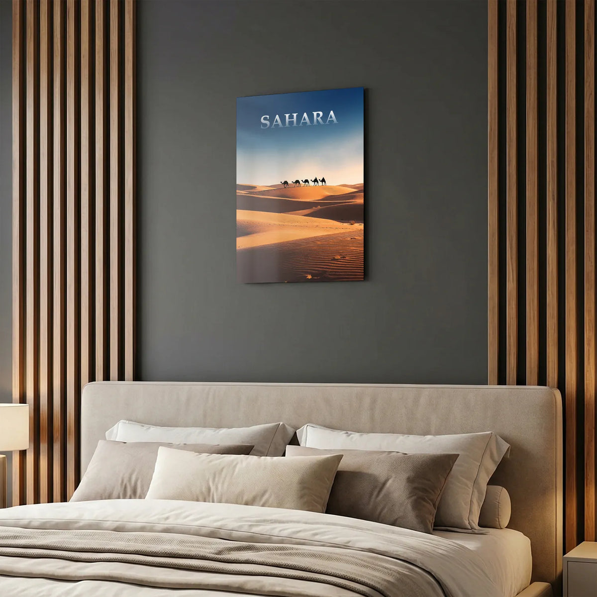 Tableau Sahara - Illustration | en Métal Format A3