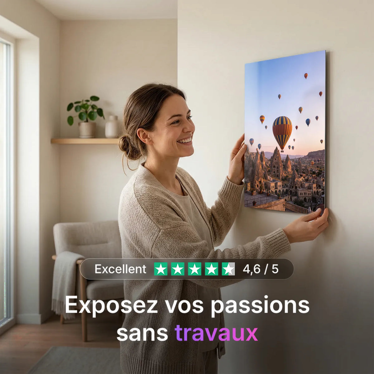 Tableau Cappadoce | en Métal Format A3