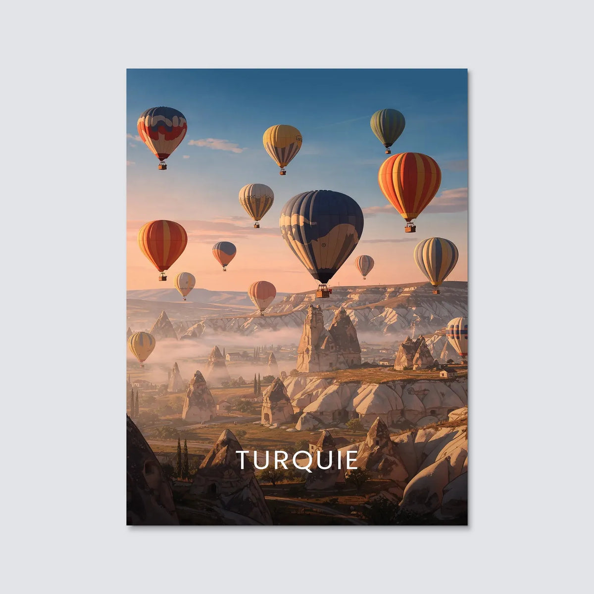 Tableau Turquie - Illustration | en Métal Format A3