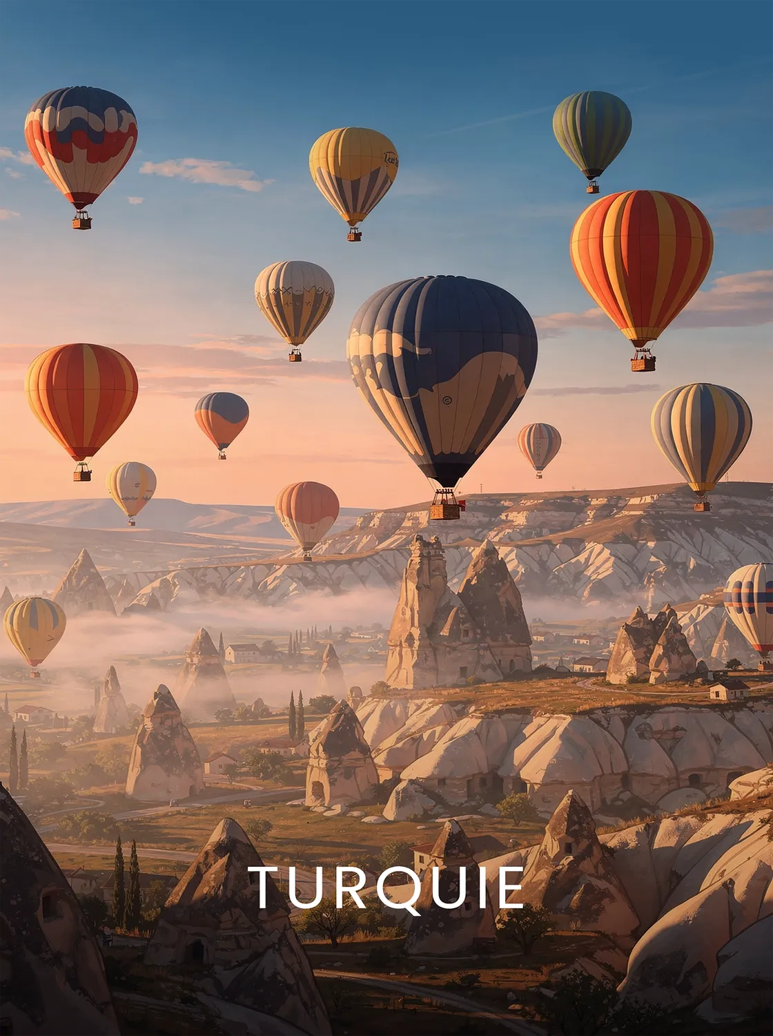 Tableau Turquie - Illustration | en Métal Format A3