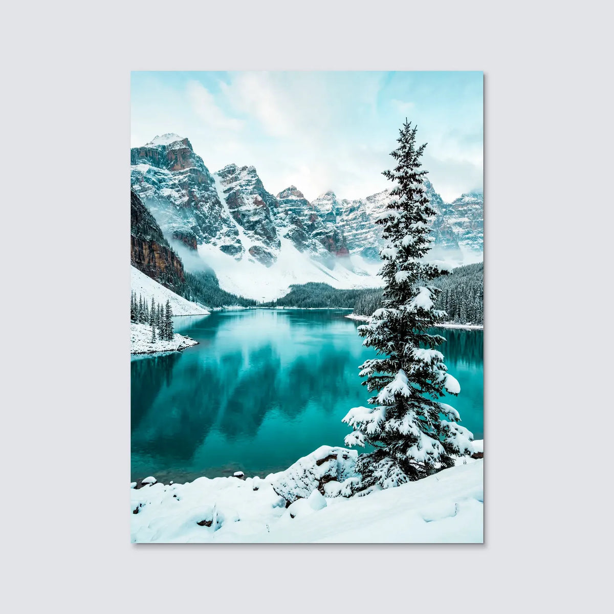 Tableau Alaska | en Métal Format A3