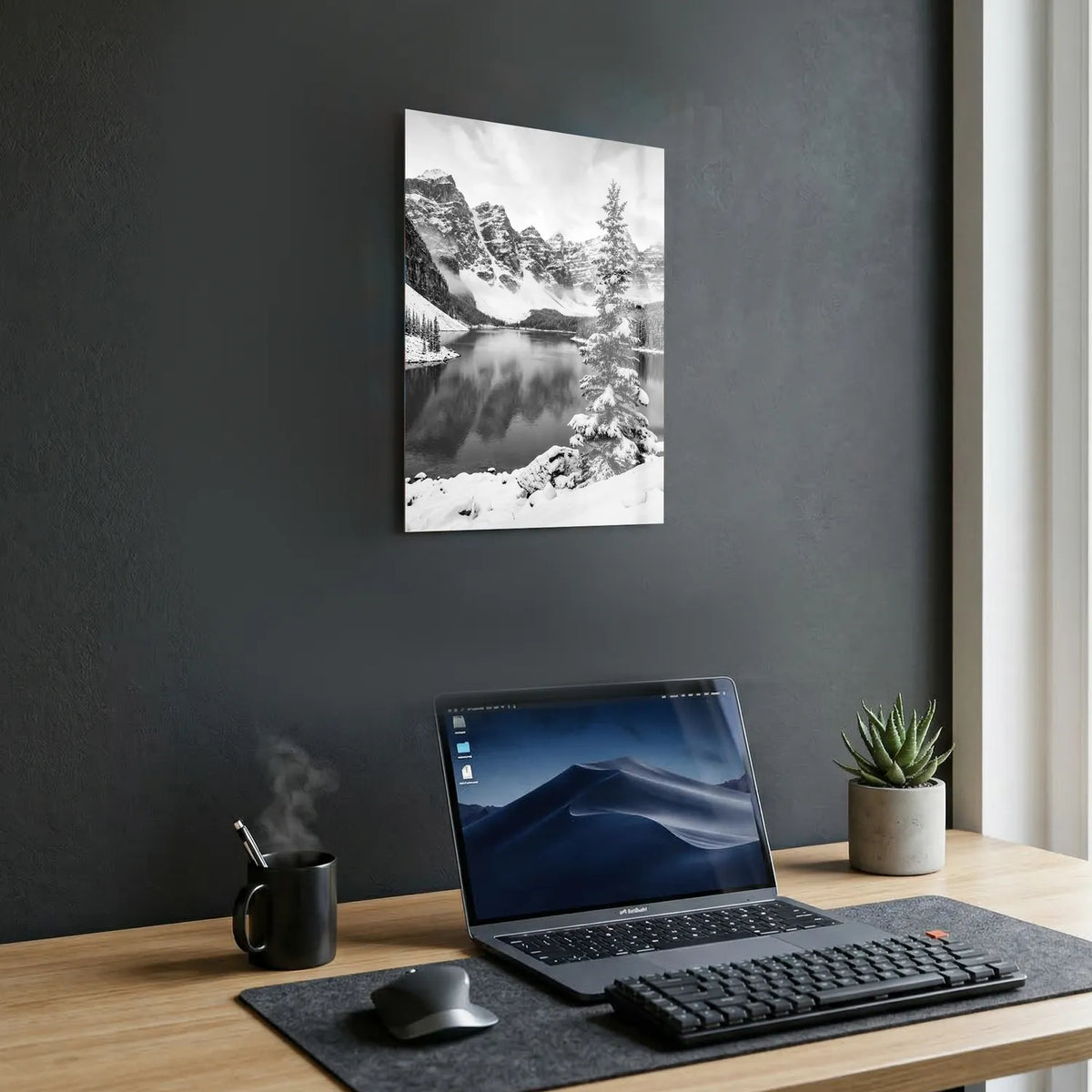 Tableau Alaska N&B | en Métal Format A3
