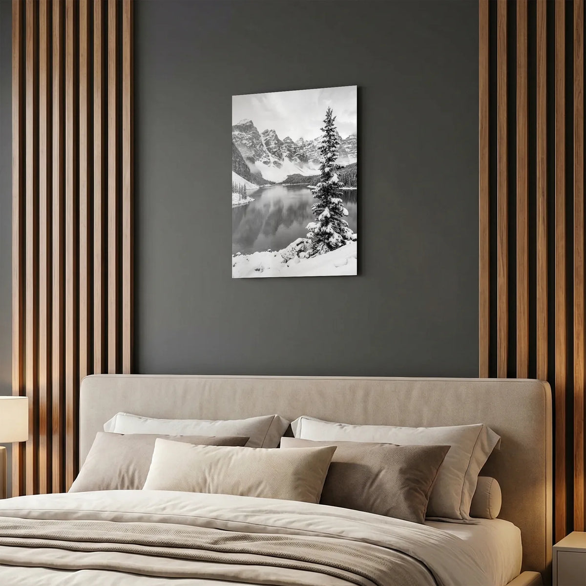 Tableau Alaska N&B | en Métal Format A3