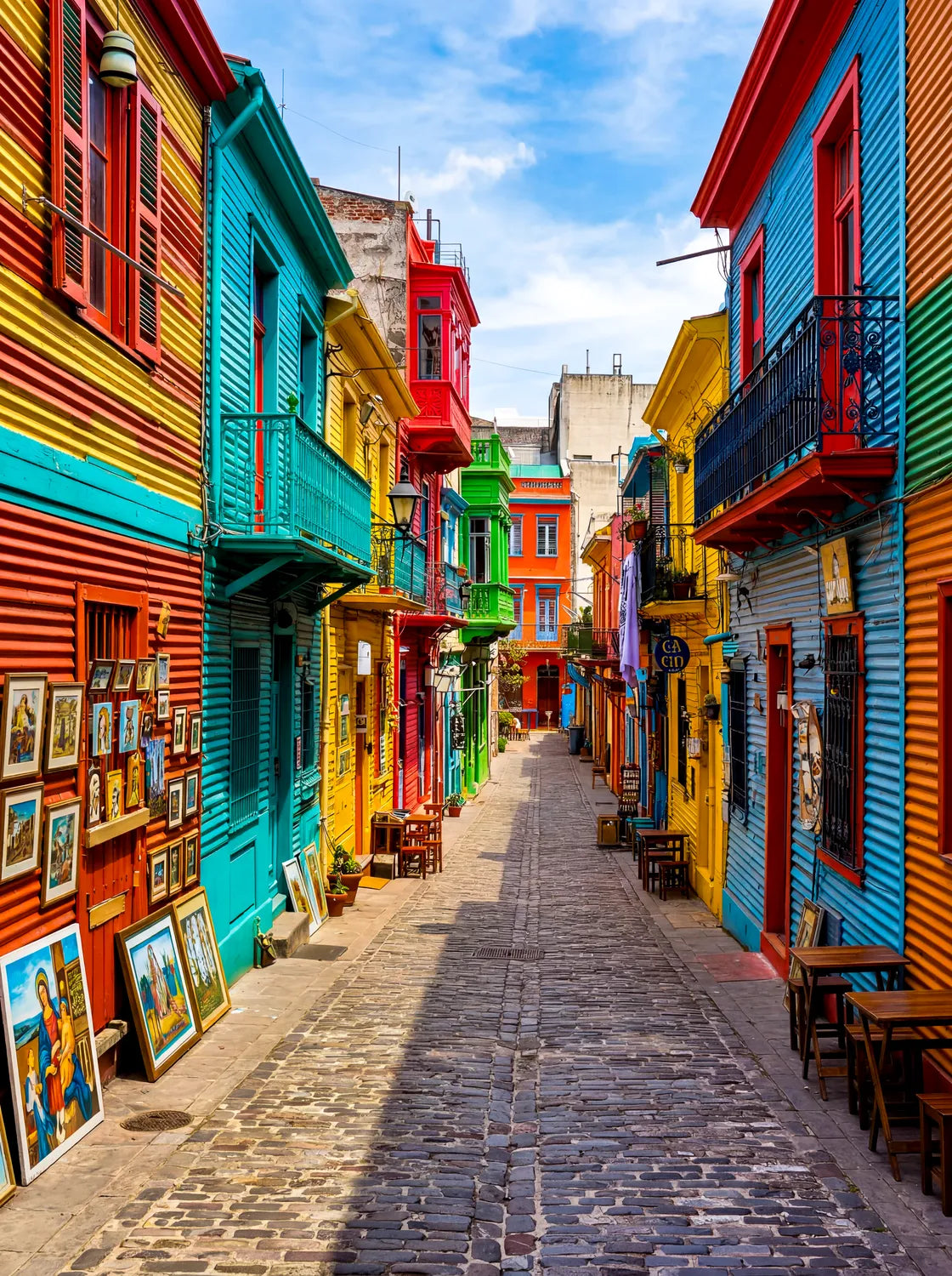 Tableau Buenos Aires Argentine | en Métal Format A3