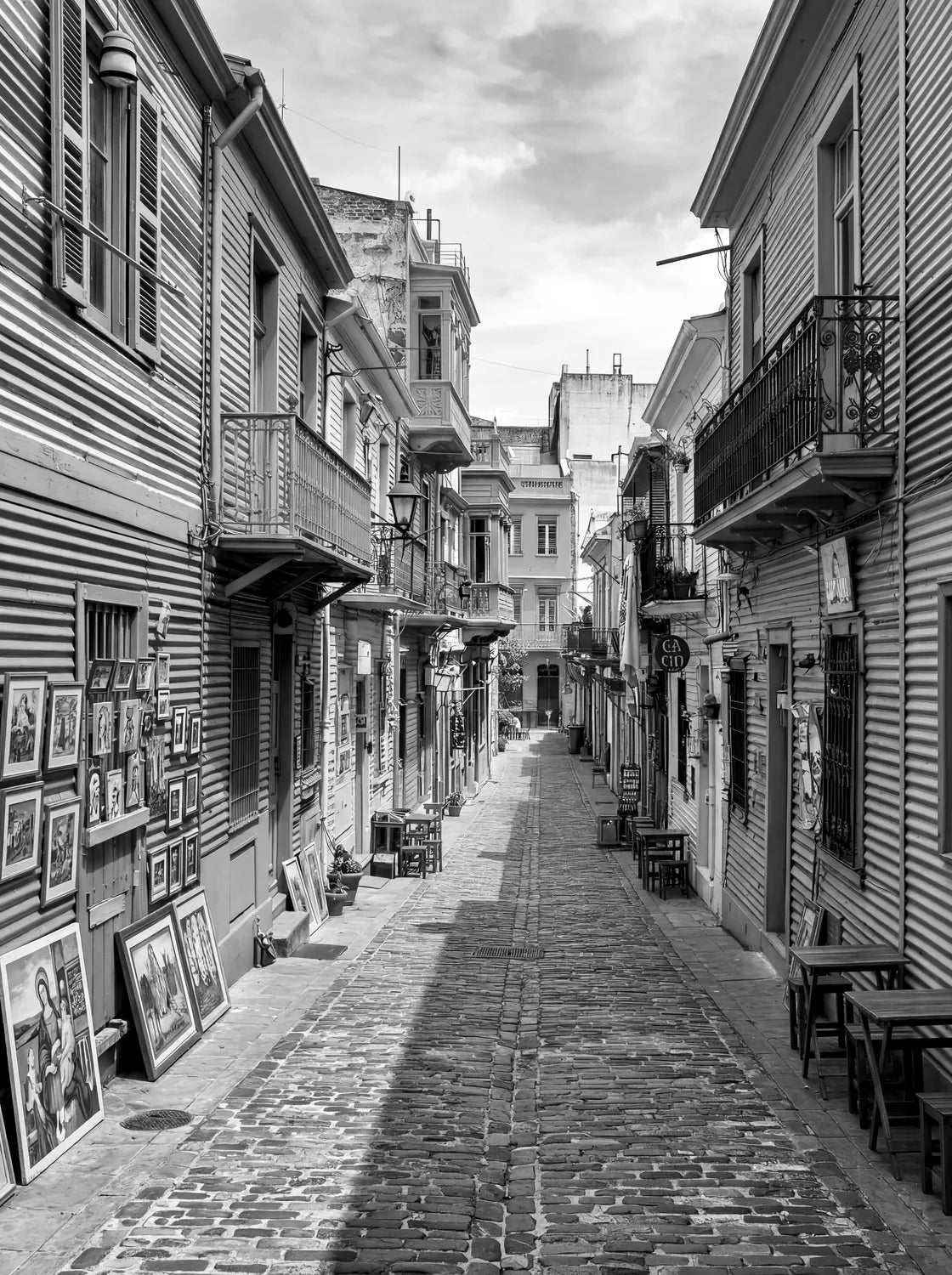 Tableau Buenos Aires Argentine N&B | en Métal Format A3