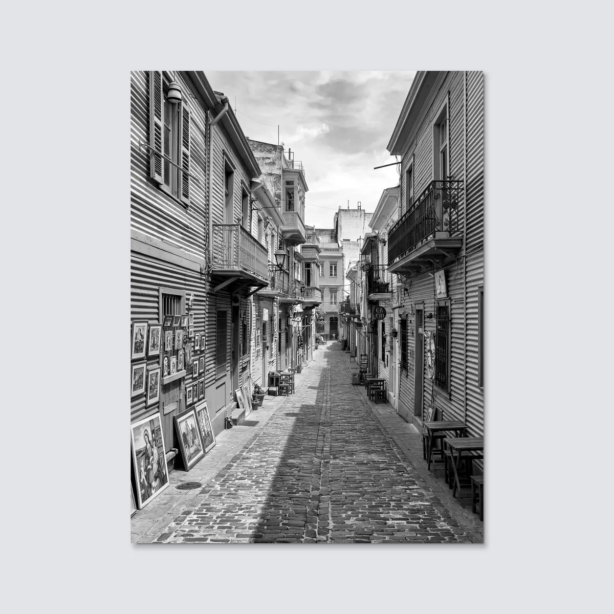 Tableau Buenos Aires Argentine N&B | en Métal Format A3