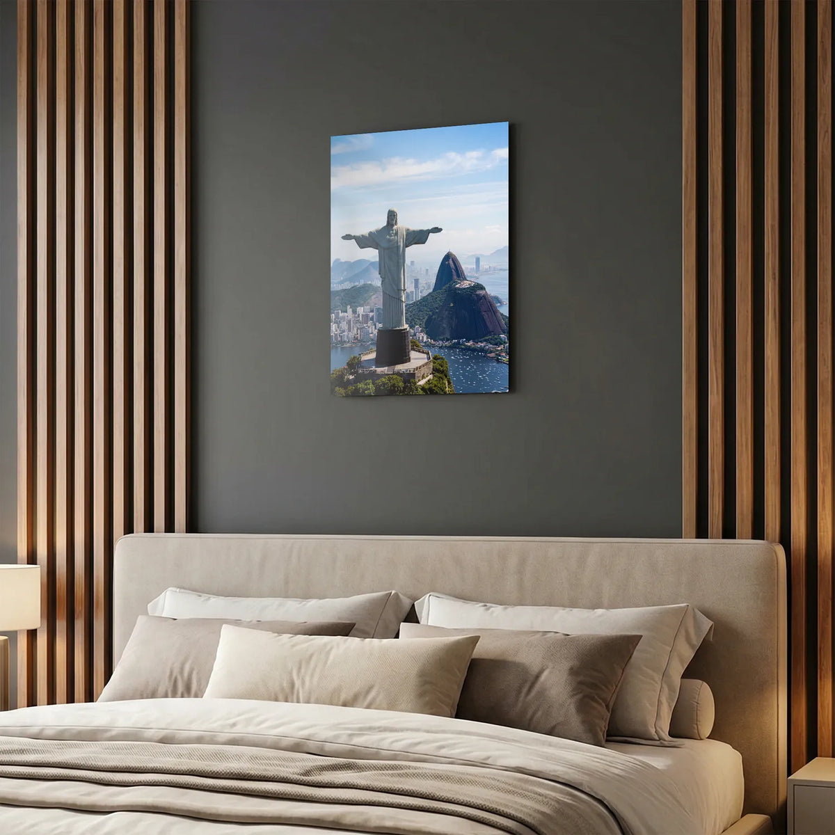 Tableau Christ Rédempteur Brésil | en Métal Format A3