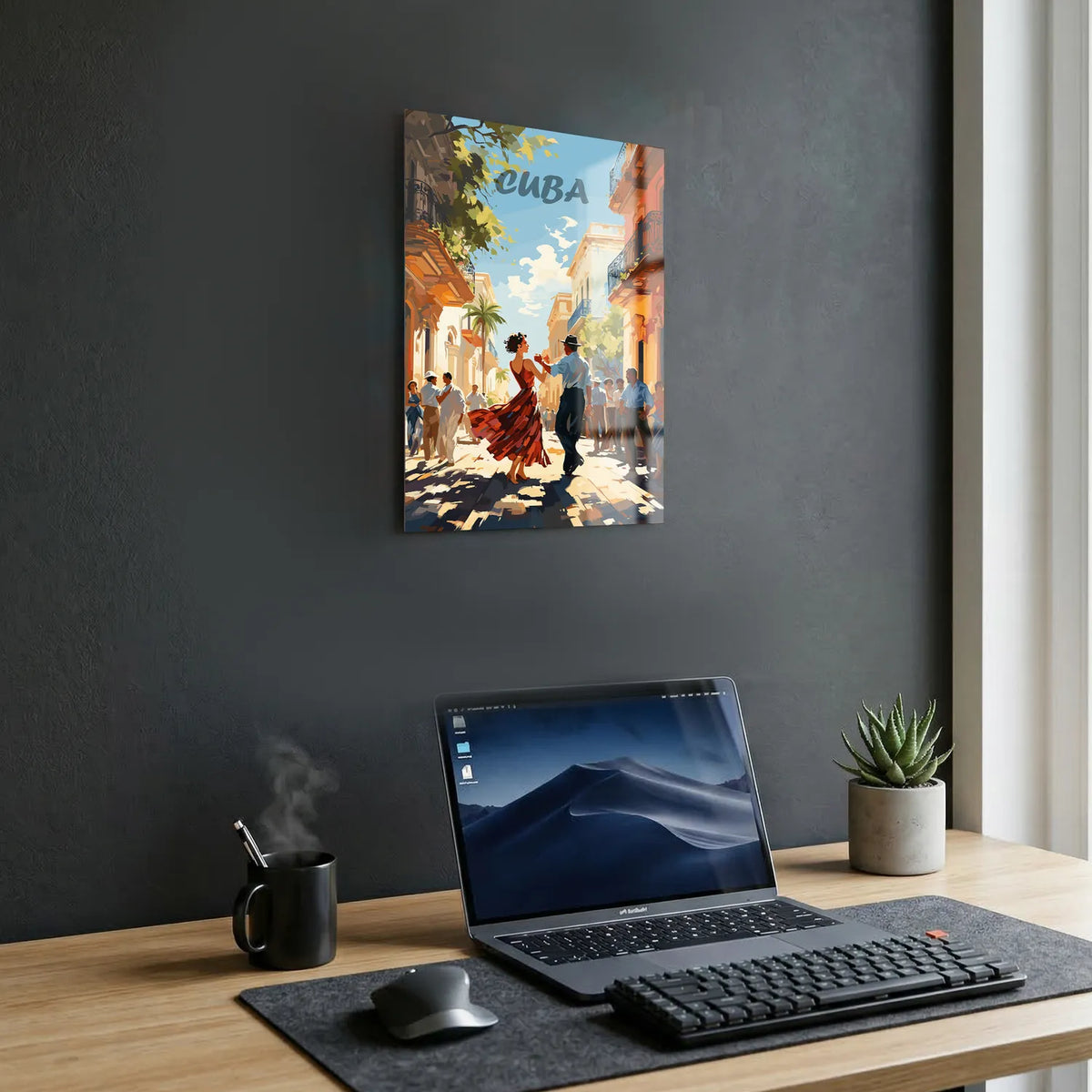 Tableau Cuba - Illustration | en Métal Format A3