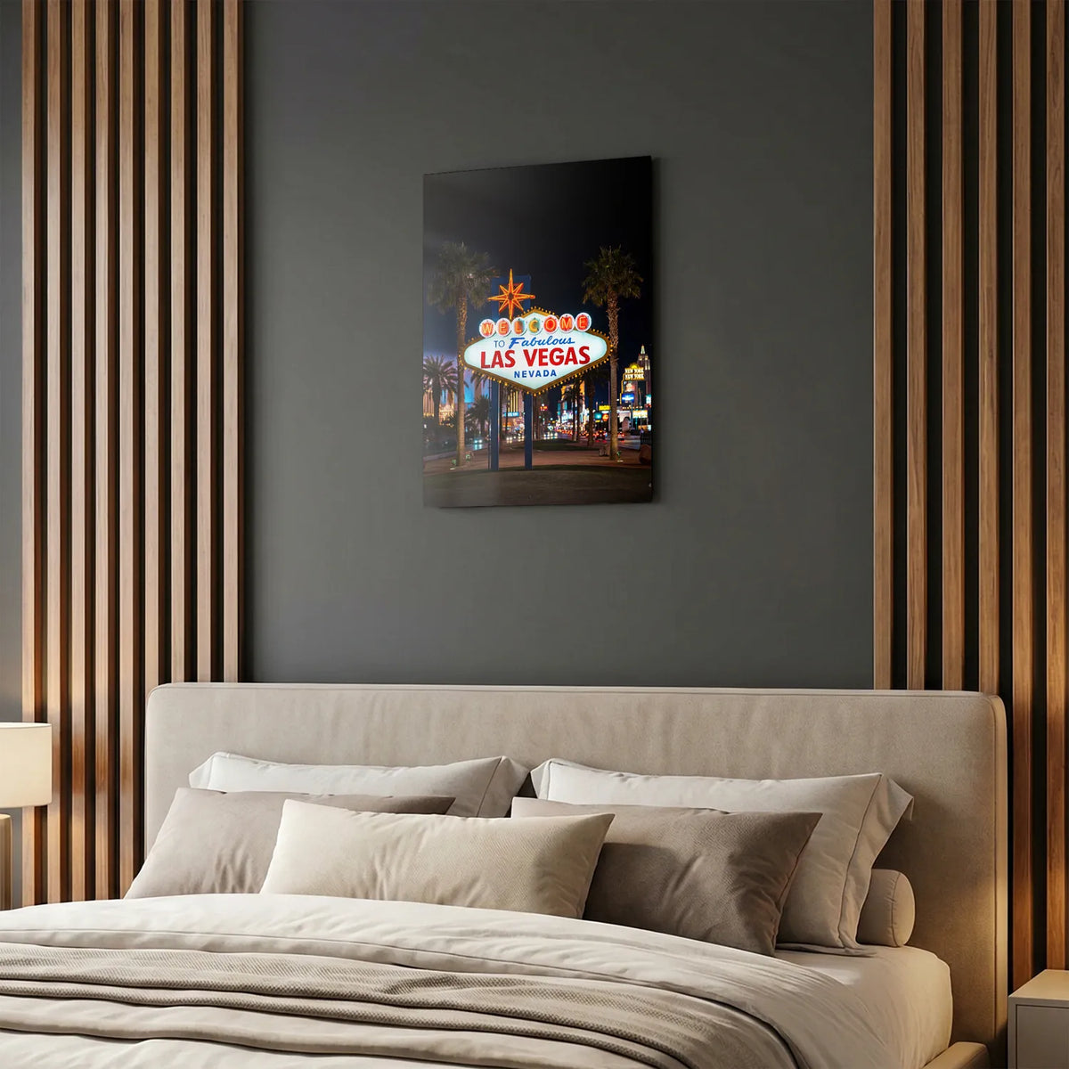 Tableau Las Vegas | en Métal Format A3