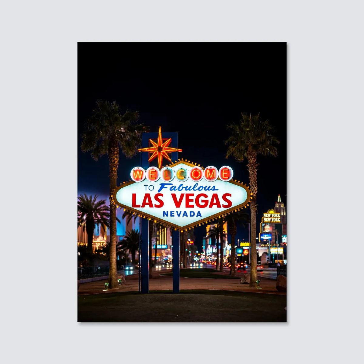 Tableau Las Vegas | en Métal Format A3