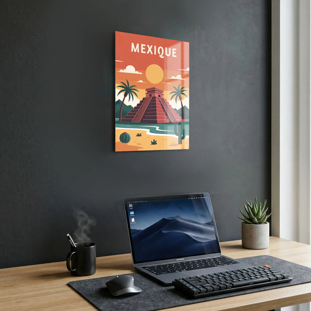 Tableau Mexique - Illustration | en Métal Format A3
