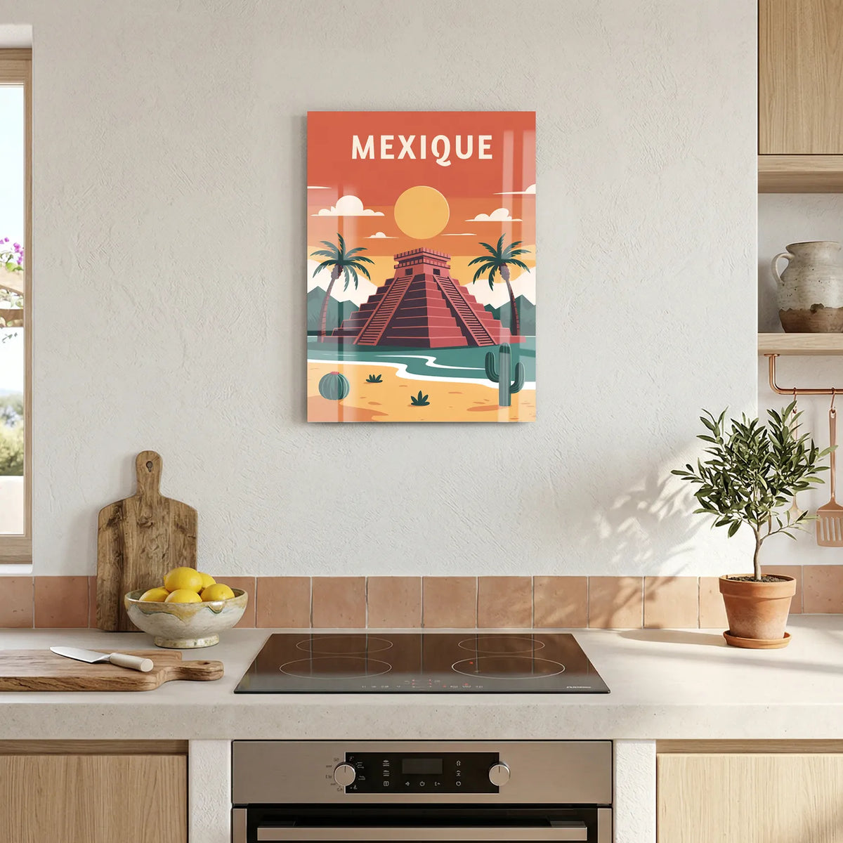 Tableau Mexique - Illustration | en Métal Format A3