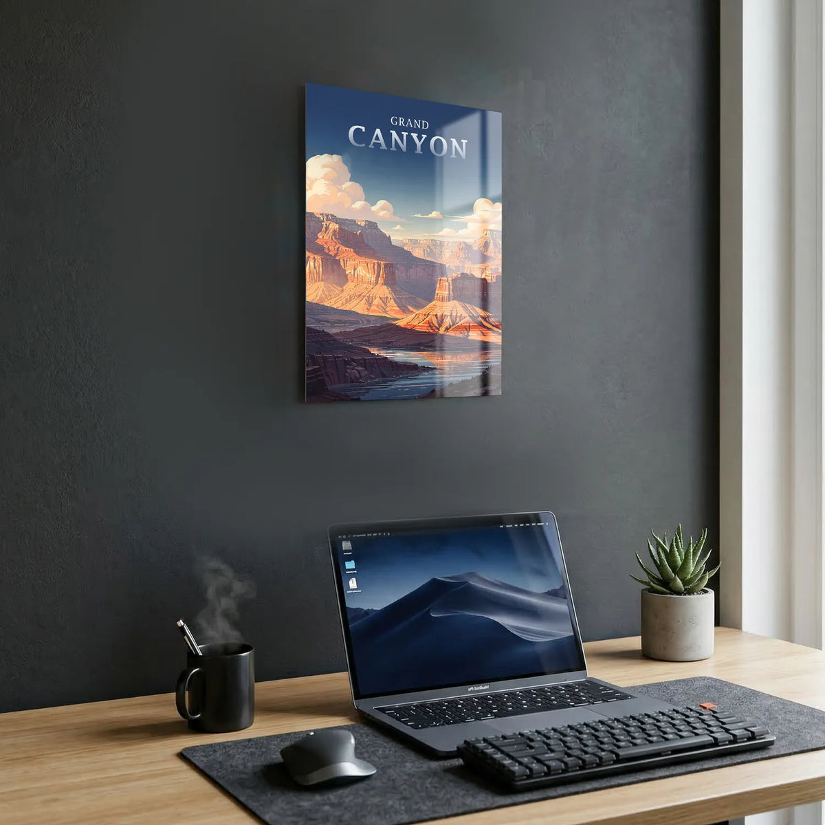 Tableau Grand Canyon - Illustration | en Métal Format A3