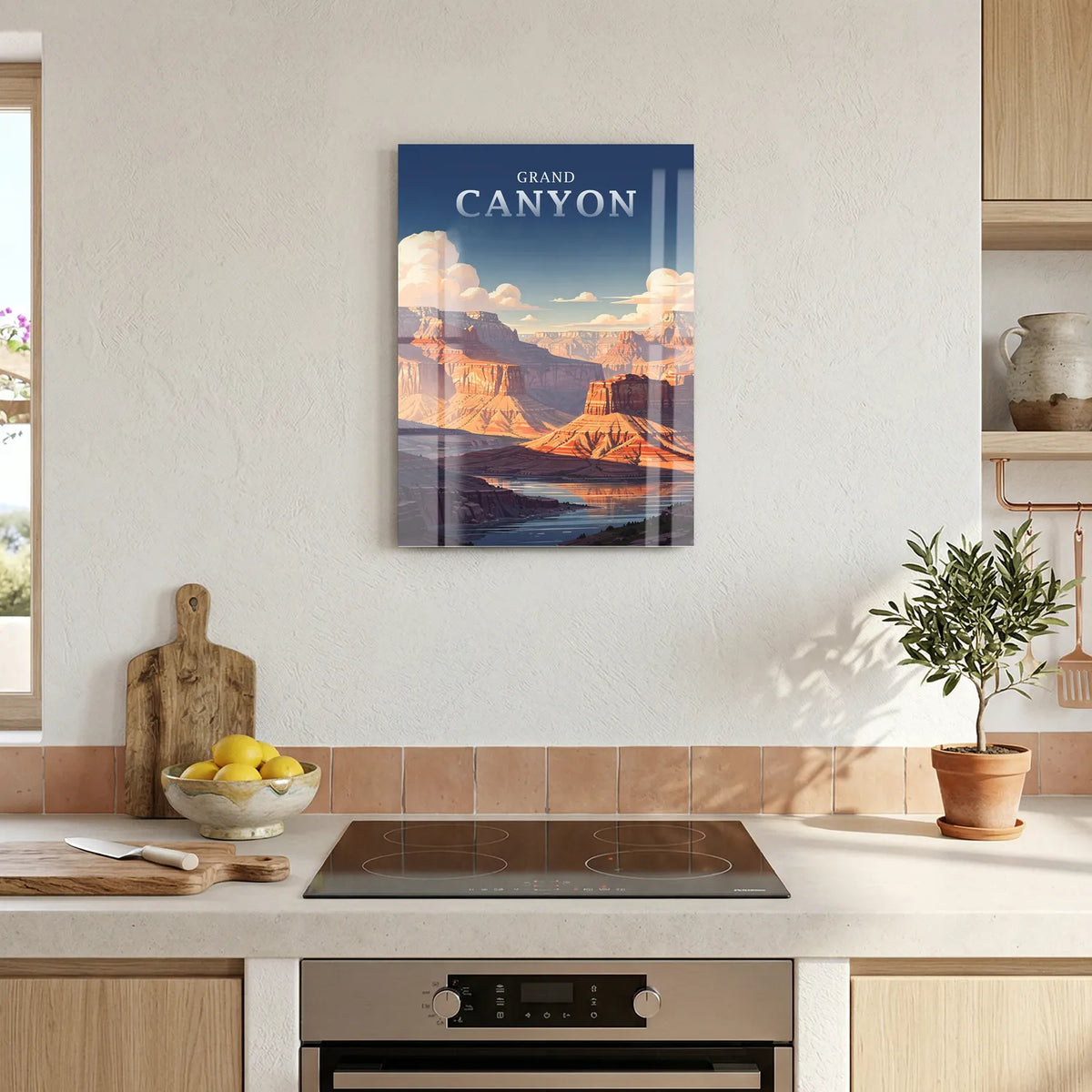Tableau Grand Canyon - Illustration | en Métal Format A3