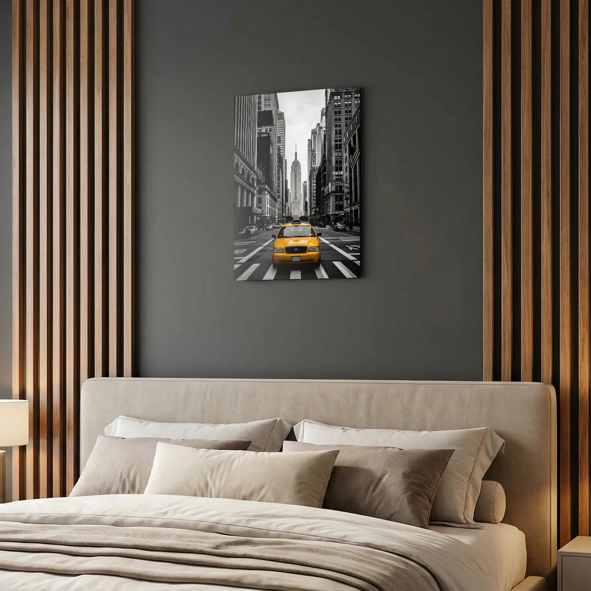 Tableau Taxi de New York | en Métal Format A3