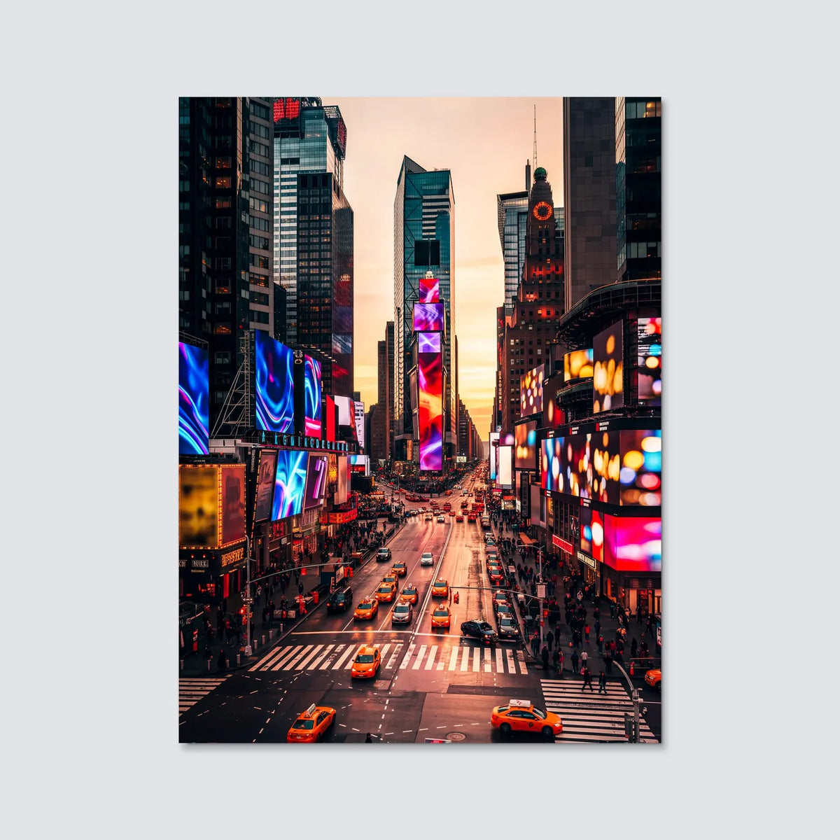 Tableau Times Square | en Métal Format A3