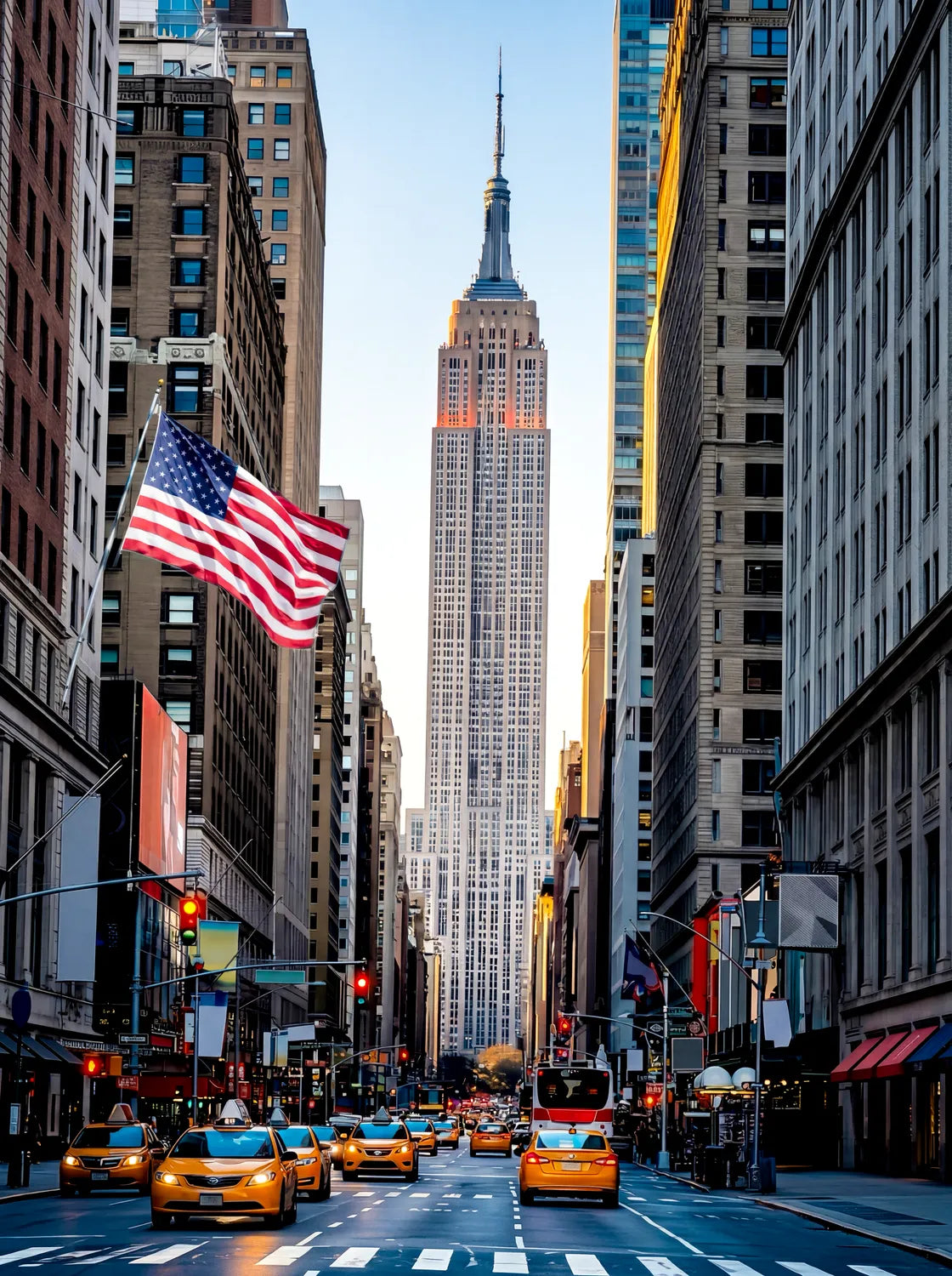 Tableau New York City | en Métal Format A3