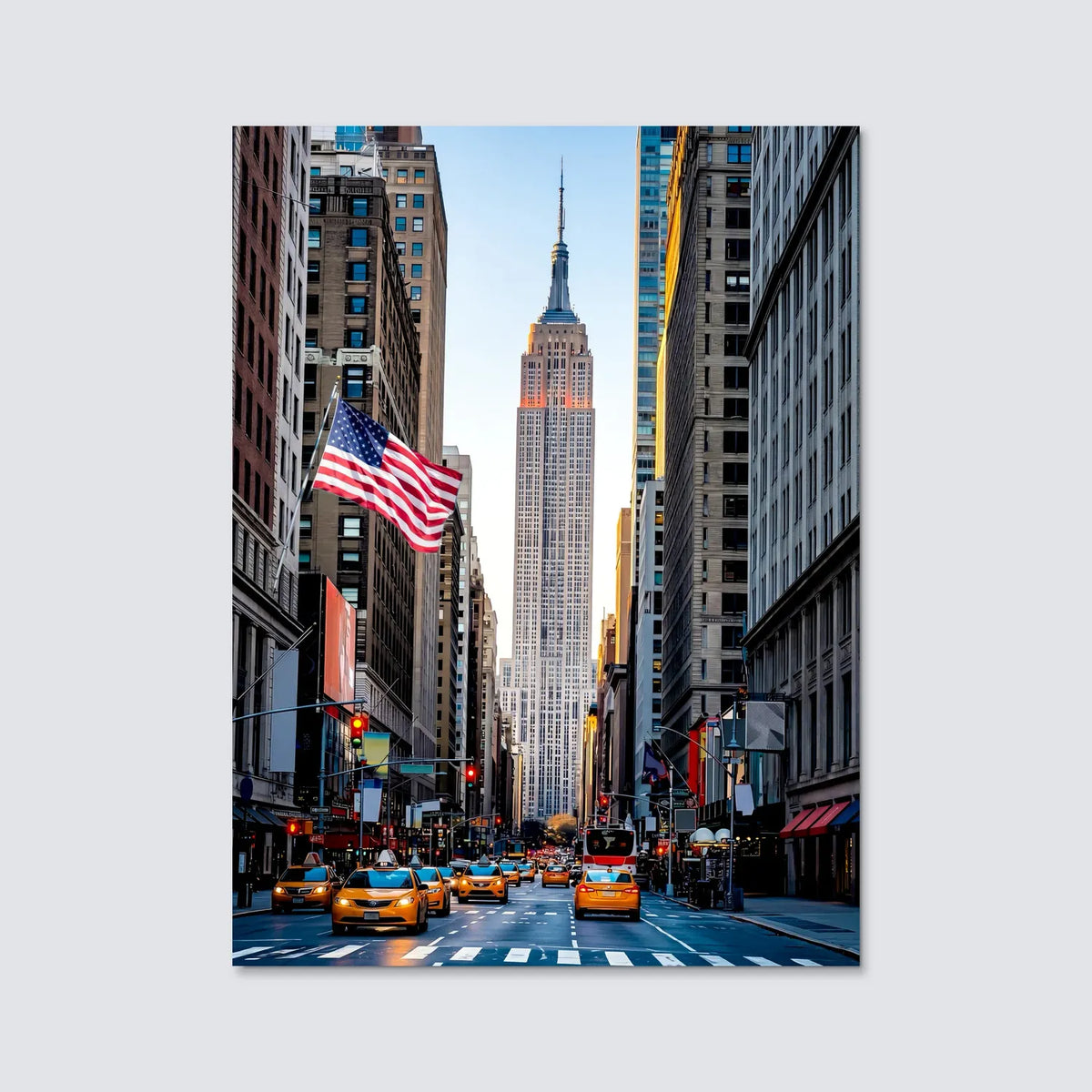 Tableau New York City | en Métal Format A3
