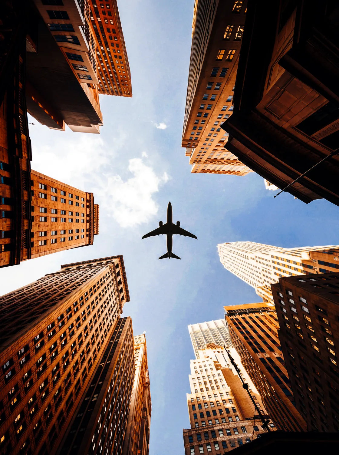 Tableau Buildings New Yorkais | en Métal Format A3