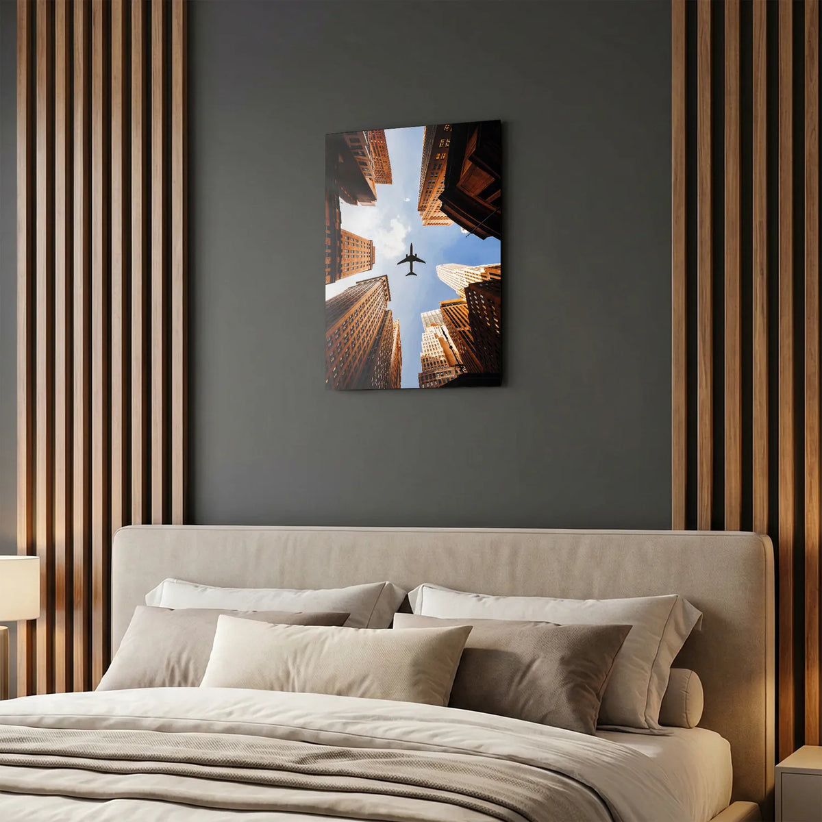 Tableau Buildings New Yorkais | en Métal Format A3