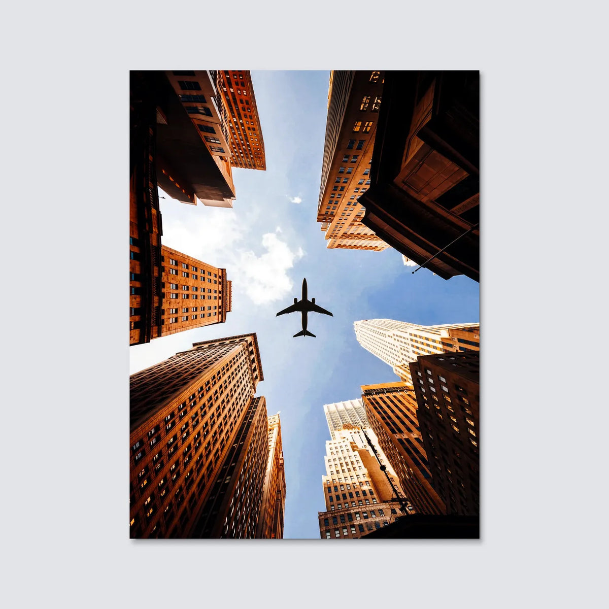 Tableau Buildings New Yorkais | en Métal Format A3