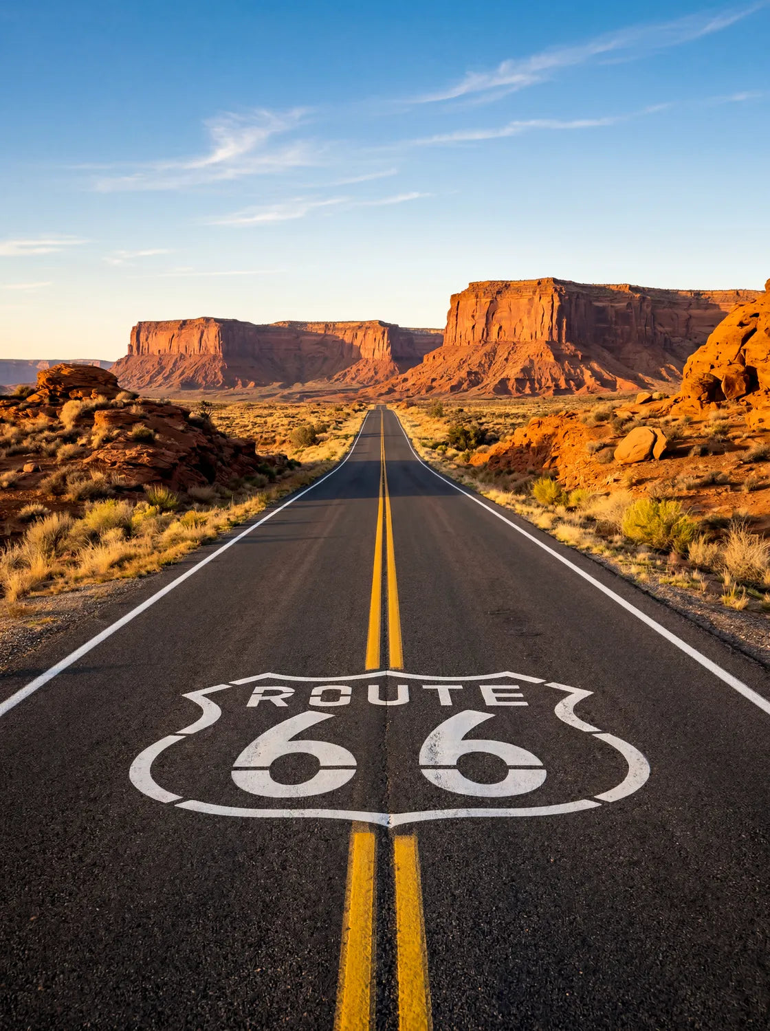 Tableau U.S. Route 66 | en Métal Format A3