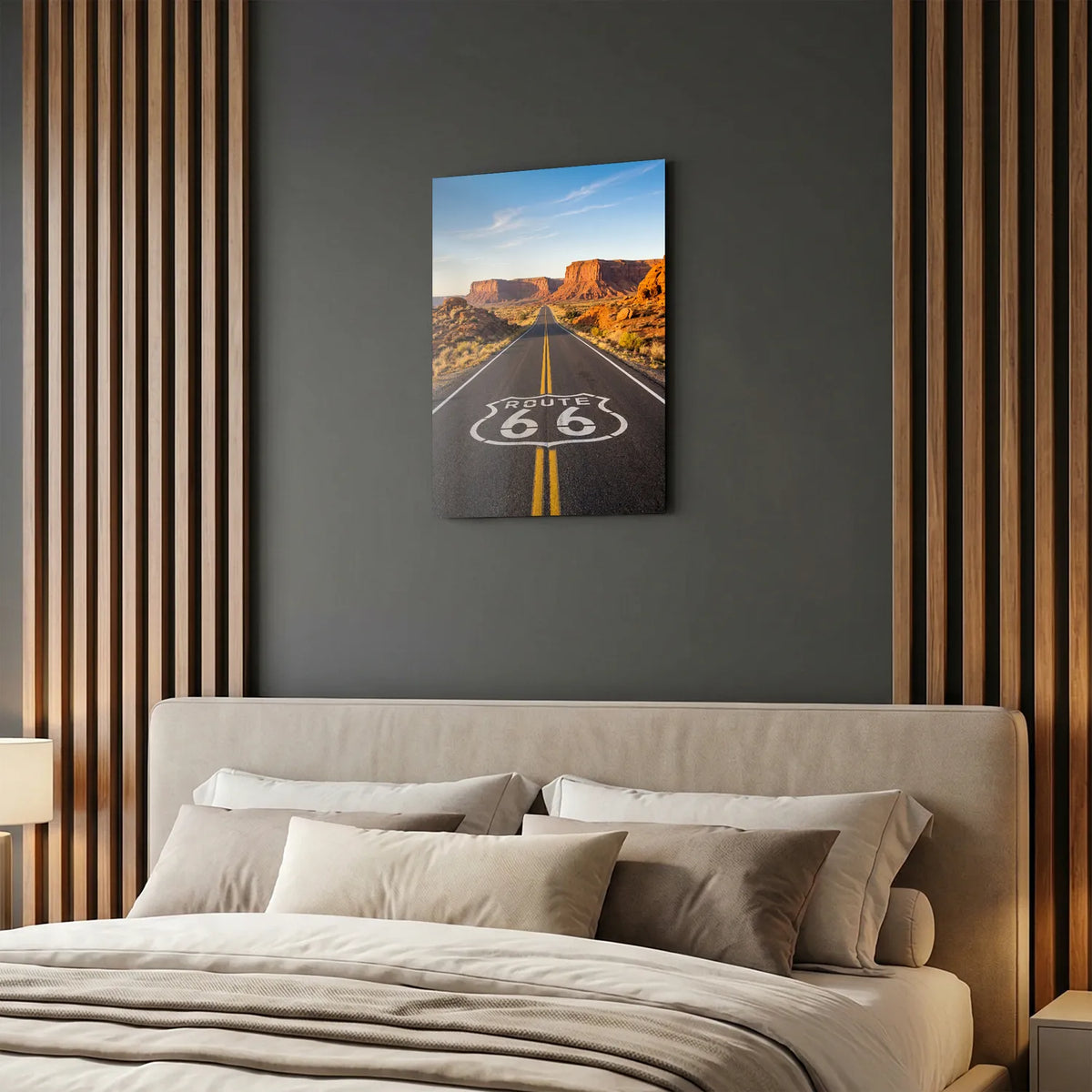 Tableau U.S. Route 66 | en Métal Format A3