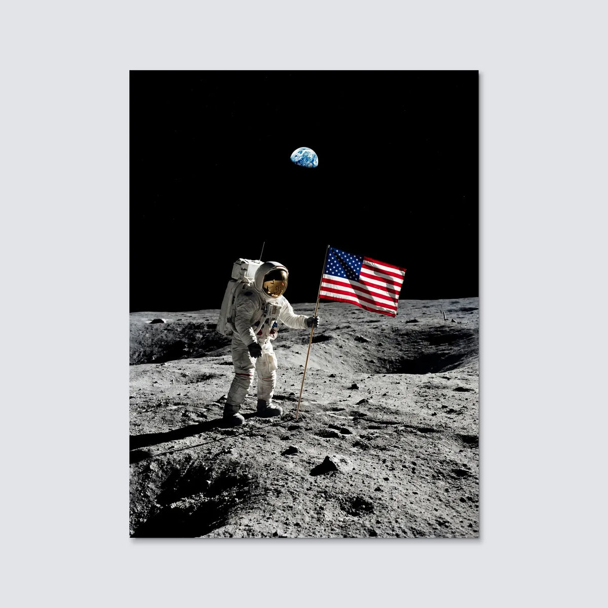 Tableau Apollo 11 | en Métal Format A3