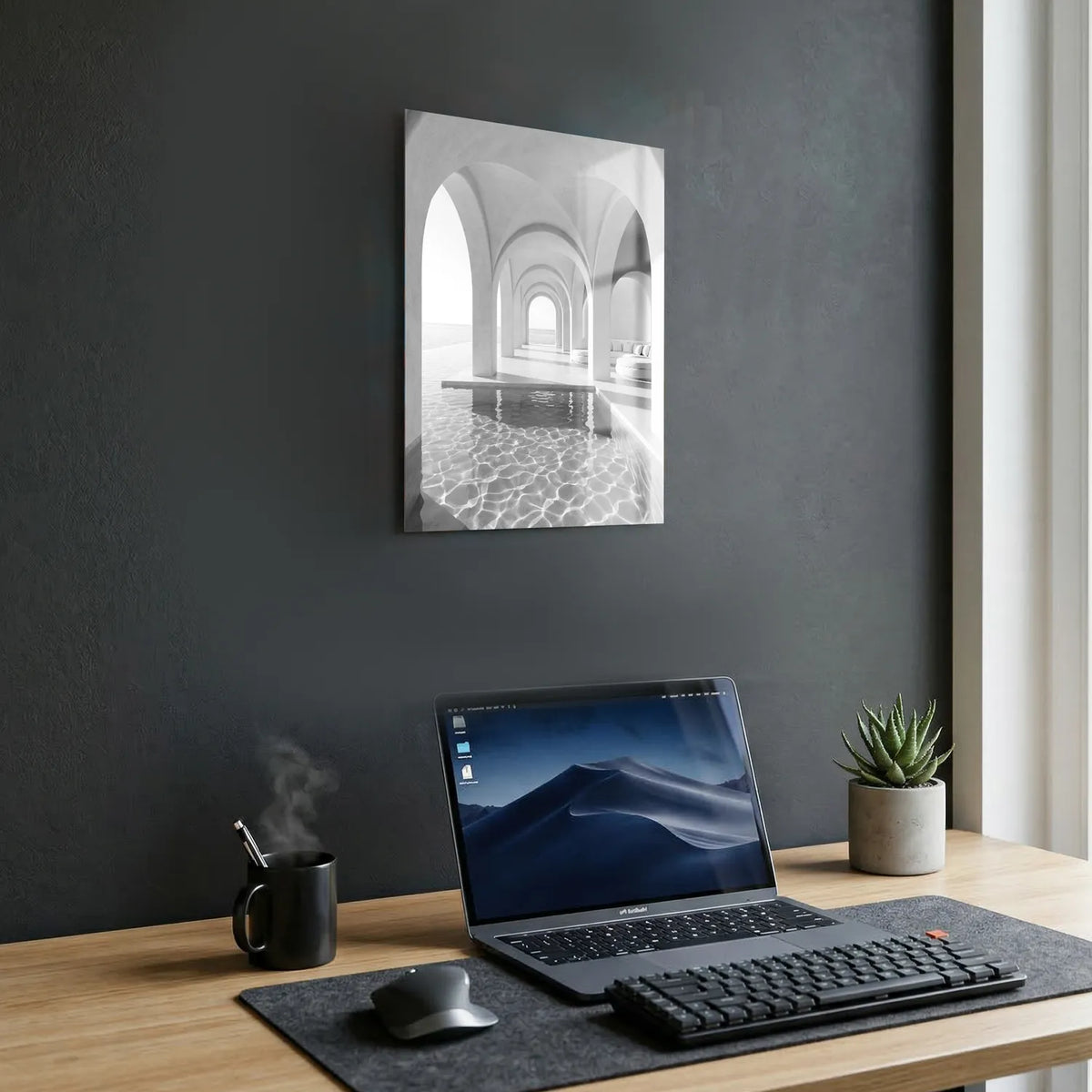 Tableau Luxe maritime N&B | en Métal Format A3