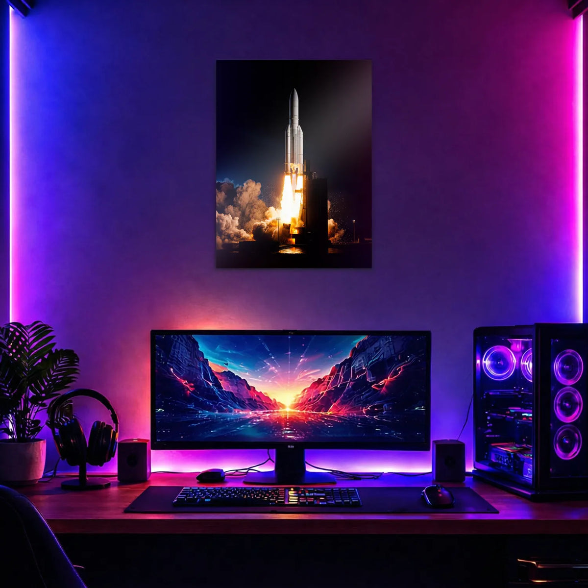 Tableau Ariane 5 | en Métal Format A3