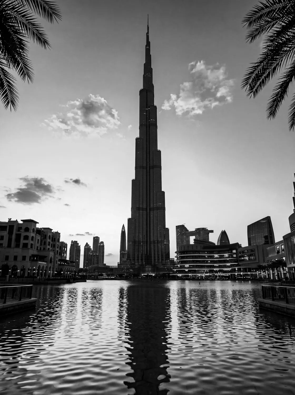Tableau Burj Khalifa Dubaï | en Métal Format A3