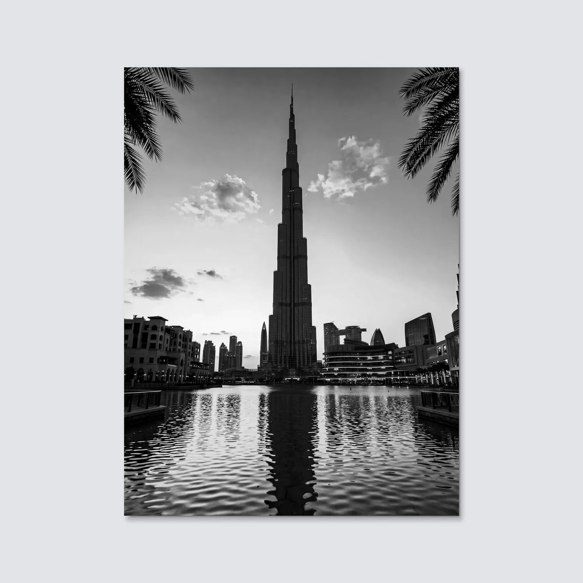 Tableau Burj Khalifa Dubaï | en Métal Format A3