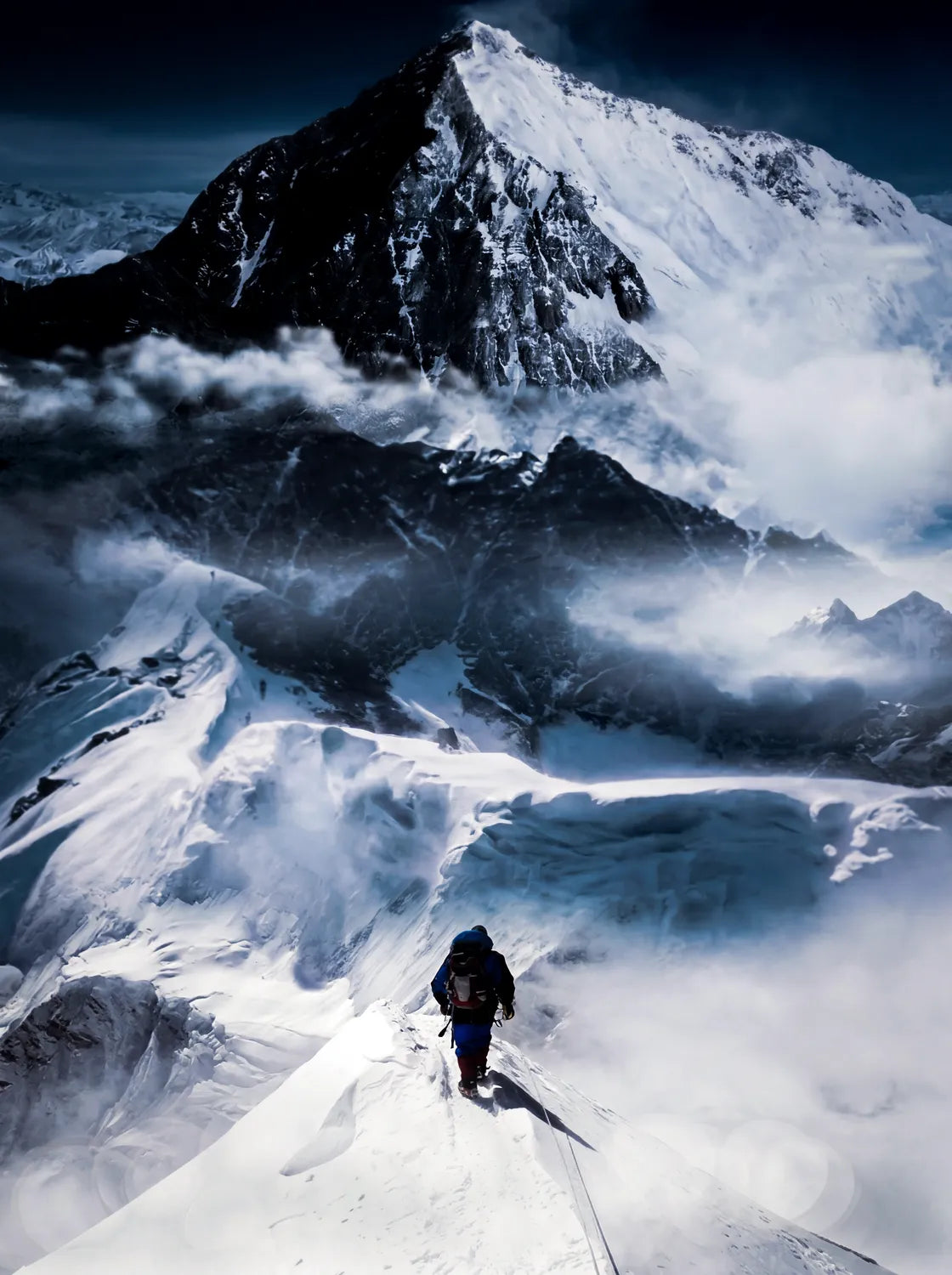 Tableau Ascension de l'Everest | en Métal Format A3