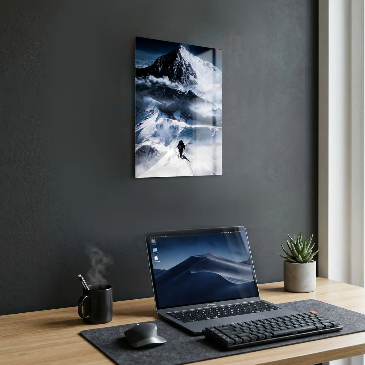 Tableau Ascension de l'Everest | en Métal Format A3