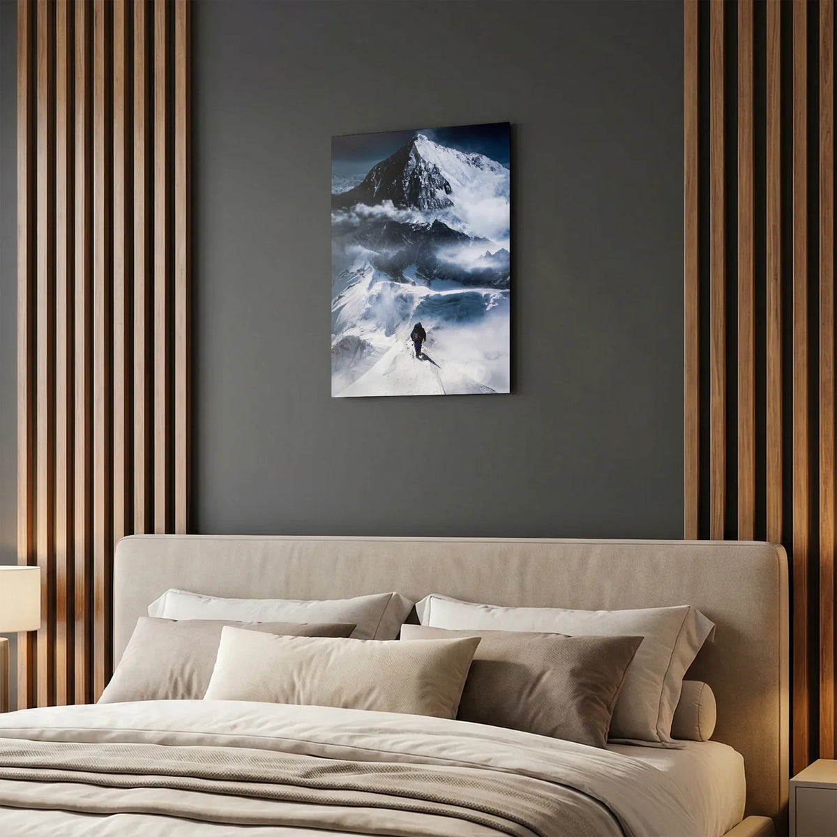 Tableau Ascension de l'Everest | en Métal Format A3